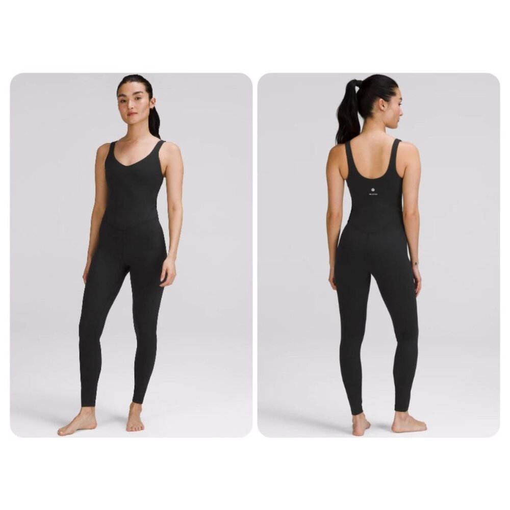 Lululemon Peloton Black Align Bodysuit 28” size 6 NWT
